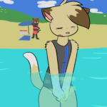 Beach Day Furry Omorashi Artwork OmoOrg