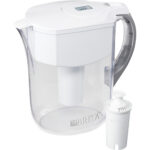 Brita Large 10 Cup BPA Free Grand Water Pitcher With Filter White 1