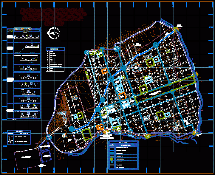 City Plan Technol Oxapampa Peru DWG Plan For AutoCAD Designs CAD