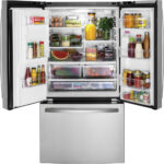 GE Energy Star 25 6 Cu Ft French Door Refrigerator Fingerprint