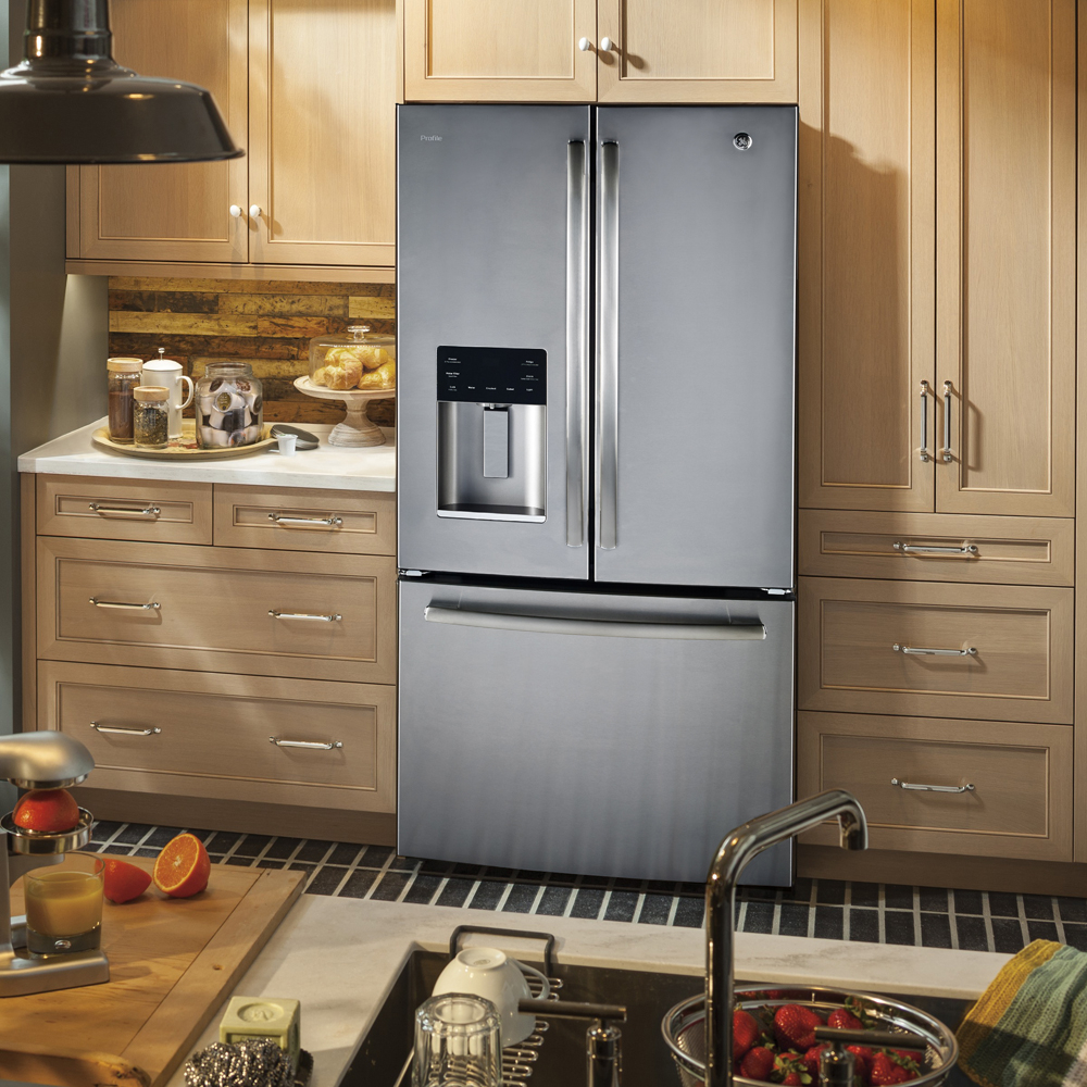 GE Profile 23 5 Cu Ft Energy Star French Door Refrigerator With Space