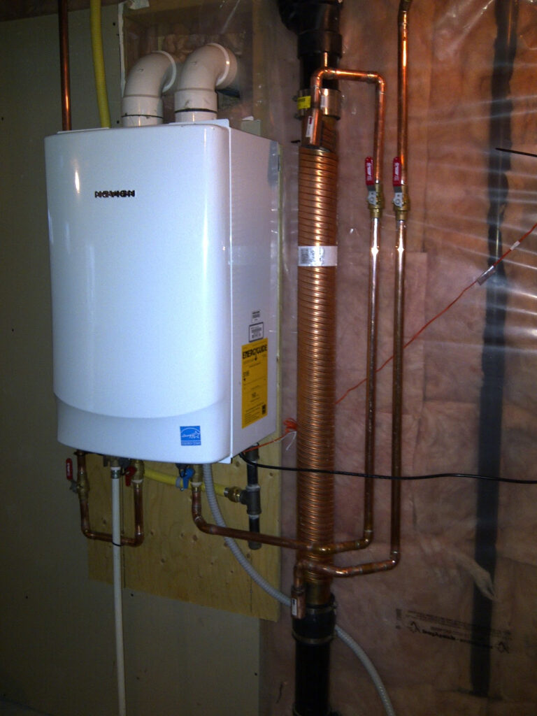 Guelph Solar Installed Navien NR 210 Tankless Water Heater And 48