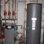 High Efficiency Gas Boiler With Hot Water Tank High Velocity AC System