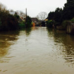 Homes Partly Submerged As Flood Water Rises In Sunbury on Thames