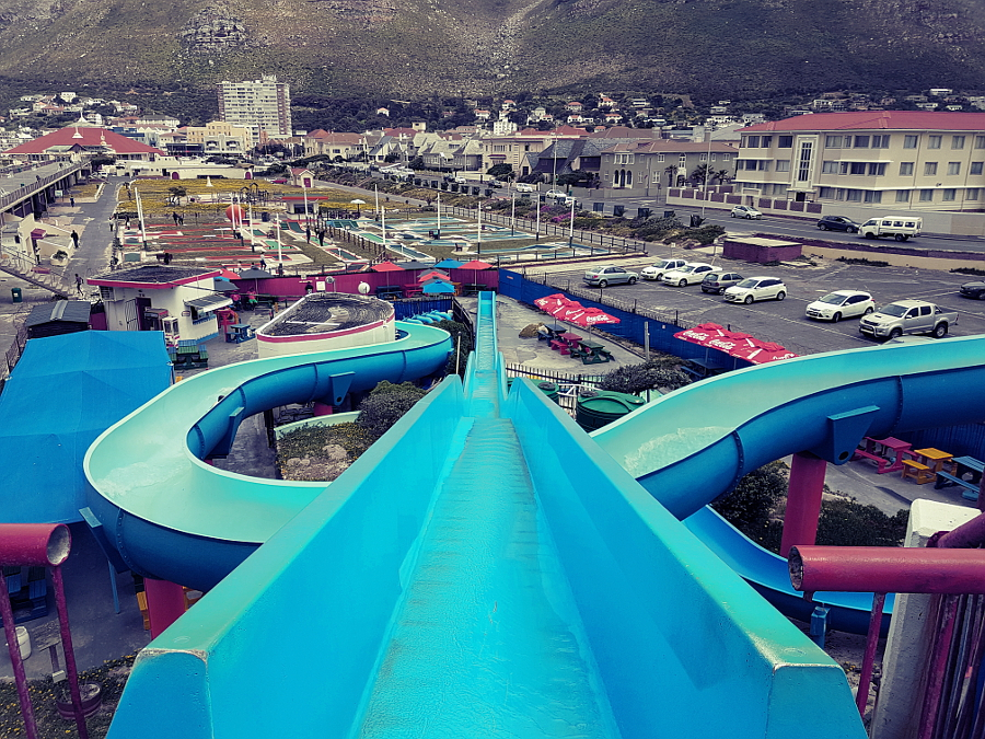 Muizenberg Water Slides The Supertubes Fun In The Sun For Everyone 