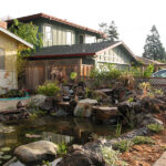 Palo Alto Front Yard Pond With Waterfall And Boulders Pond Magic