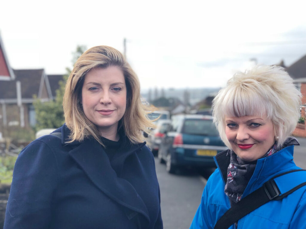 Penny Mordaunt MP Hits The Campaign Trail In Paulsgrove