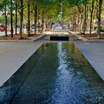 Reflecting Pools Fountain Battery Park City Manhattan New York City