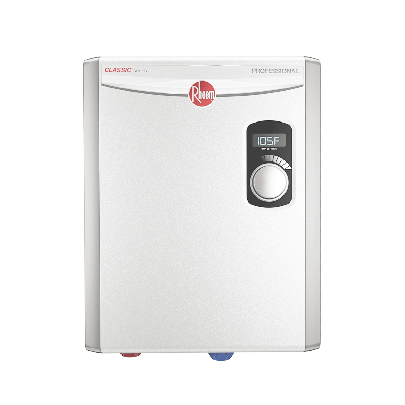 Rheem Professional Classic Tankless Electric Water Heaters 1Click 