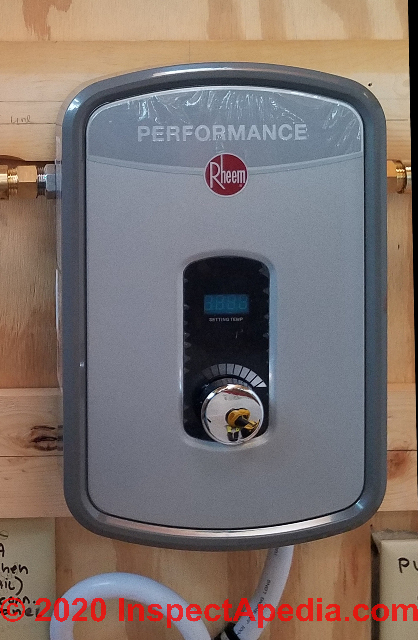 Rheem Tankless Electric Water Heater Leak Repair Point Of Use Water 