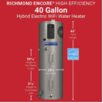 Richmond 40 Gallon Hybrid Smart Electric Water Heater W Leakguard