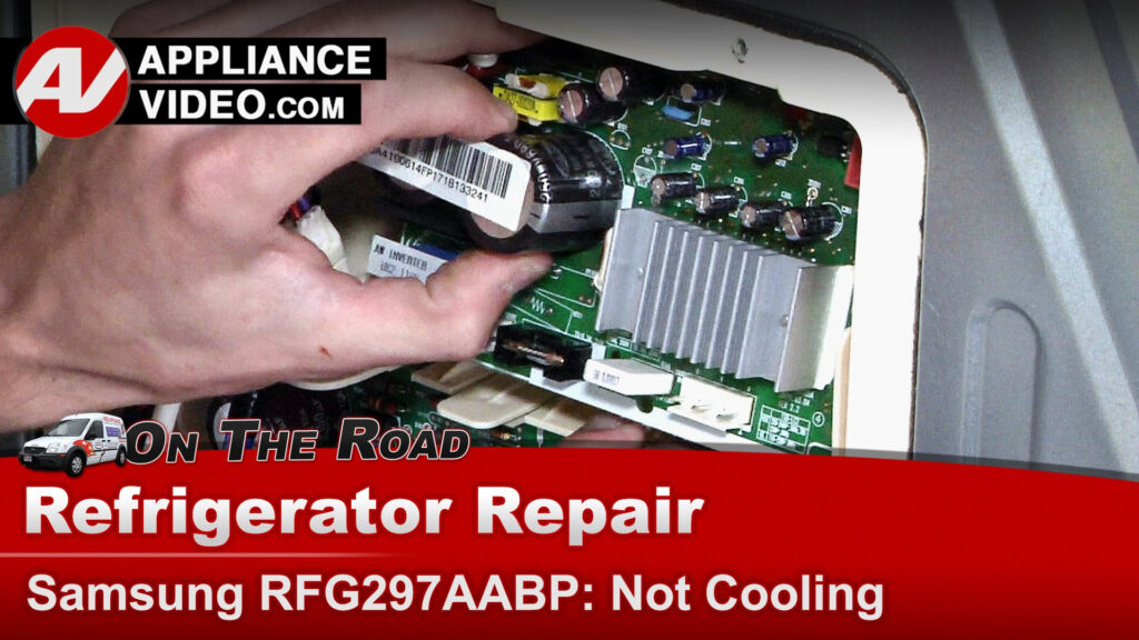 Samsung RFG297AABP Refrigerator Not Cooling Inverter Board 