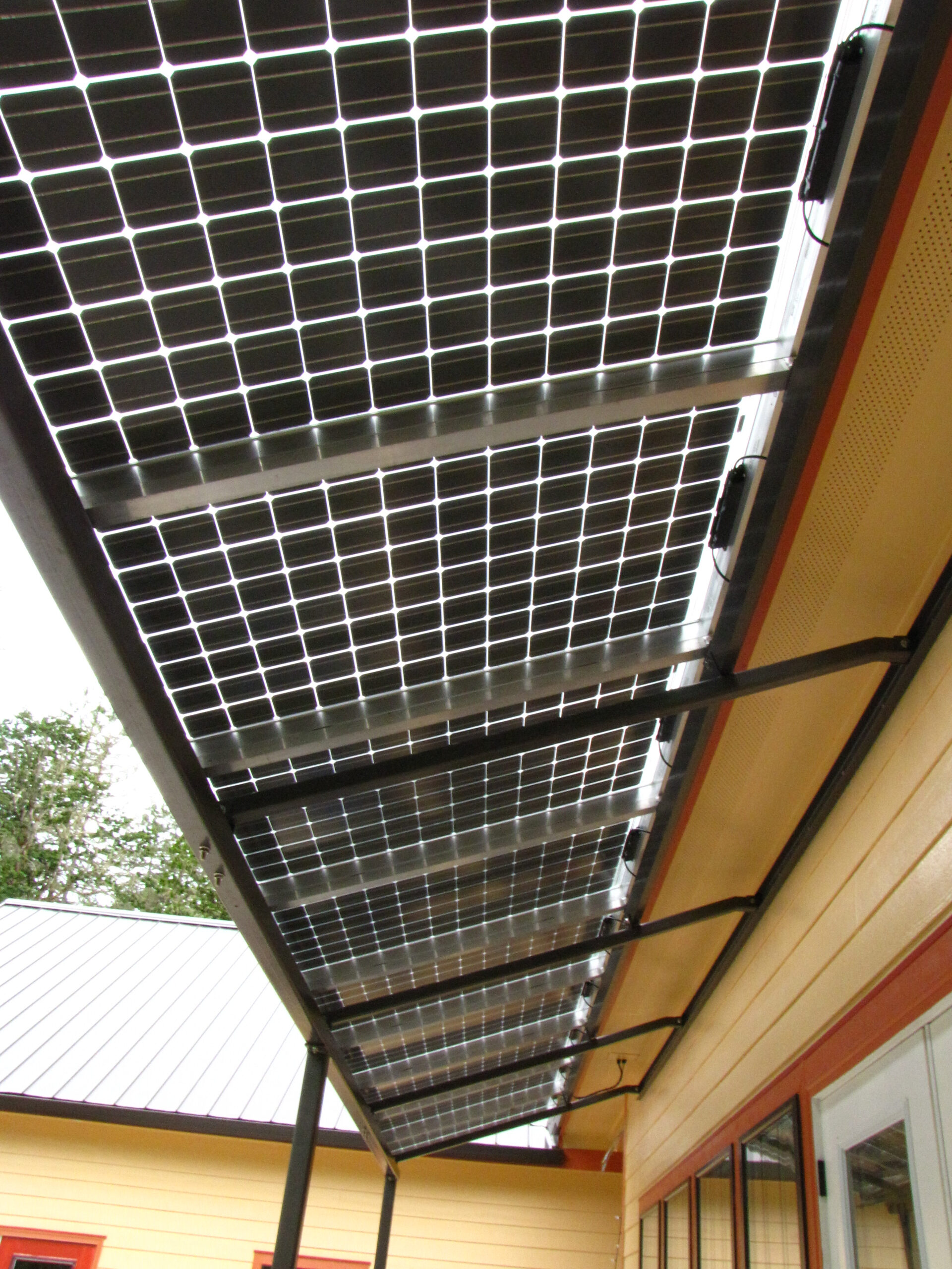 Steely Residence Custom BIPV Solar Awning Energy Design