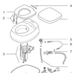 Thetford Aqua Aurora RV Toilet Repair Parts Diagram Toilet Repair