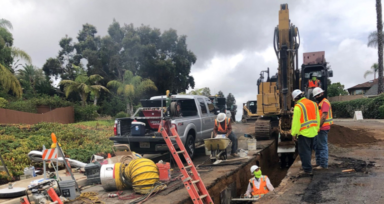 Fallbrook PUD Board Members Tour Construction Project Water News 