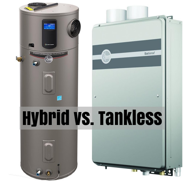 Hybrid Water Heater Versus Tankless Water Heating Experts WHE 