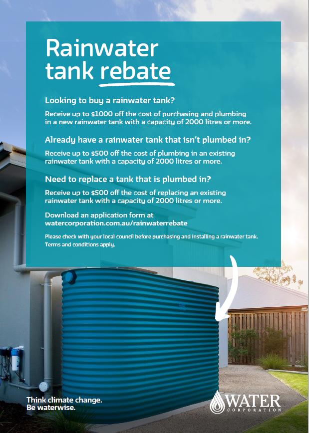 News Story Rainwater Tank Rebate Shire Of Ravensthorpe