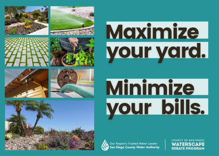 Now Available County Of San Diego s Waterscape Rebate Program