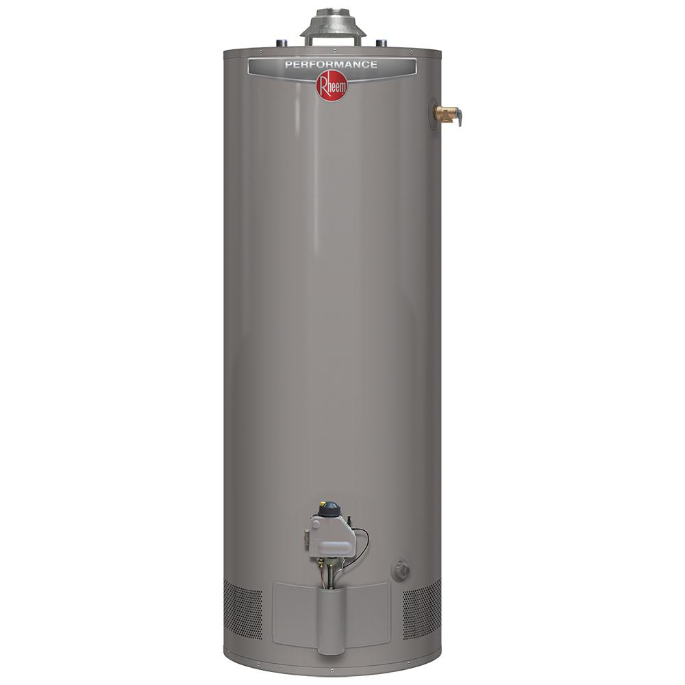 Rheem Performance 50 Gal Short 6 Year 36 000 BTU Natural Gas Power 