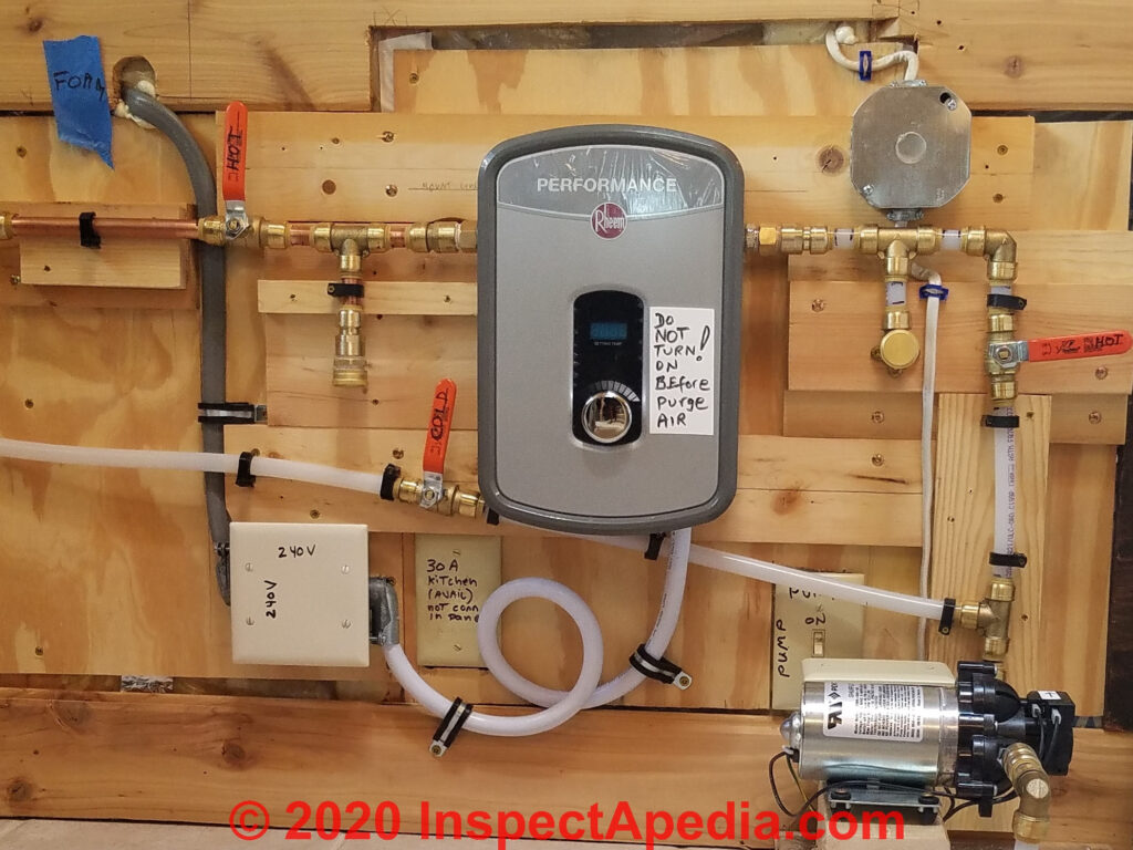 Rheem Tankless Electric Water Heater Leak Repair Point Of Use Water 