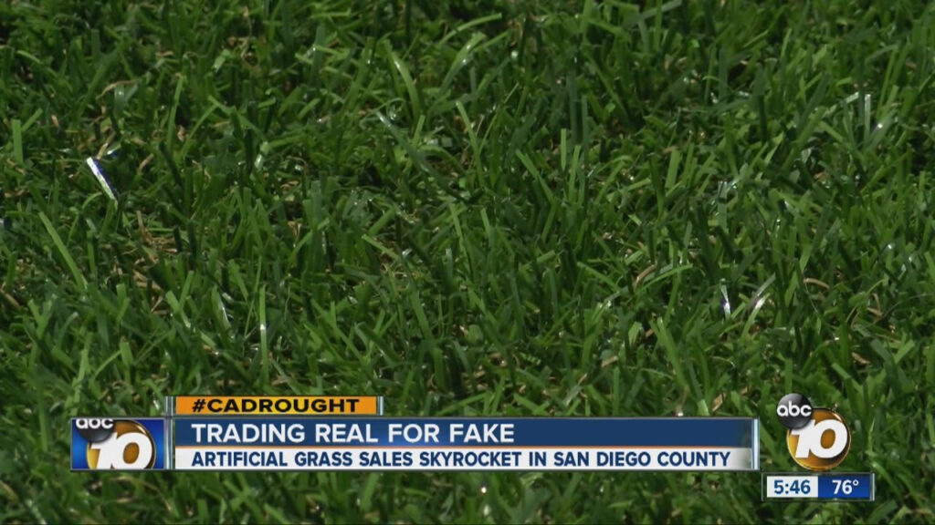 San Diegans Ripping Out Their Grass For Water saving Artificial Turf 