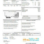 USA Colorado City Of Greeley Water Utility Bill Template Bill