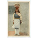 A Pueblo Water Carrier Vintage Postcard