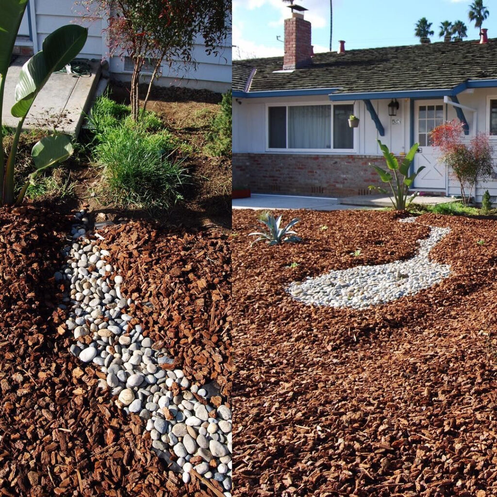 A Rain Garden Just Finished Just In Time For Another Wave Of Storms 