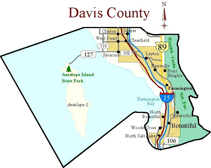 Davis County Utah Map Campus Map