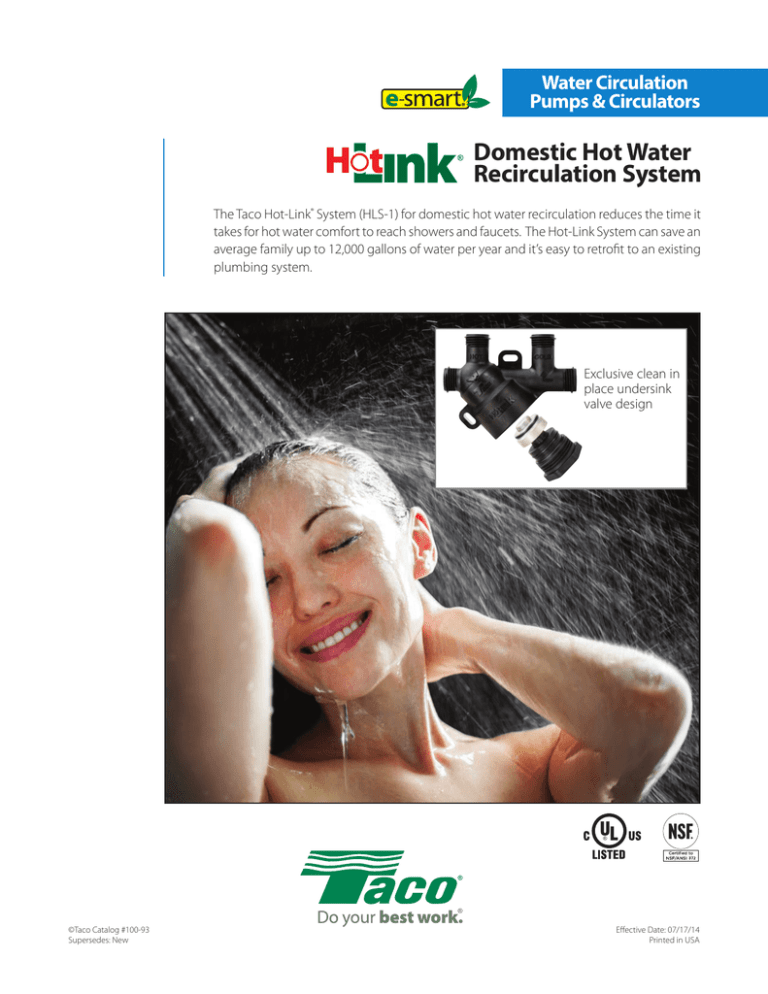 Domestic Hot Water Recirculation System