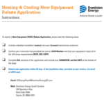 Dominion Energy Rebate Form Download Pdf Printable Rebate Form