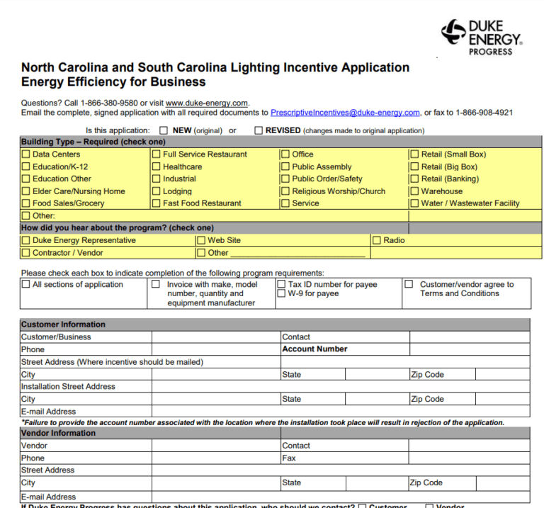 Duke Energy Printable Rebate Form WaterRebate