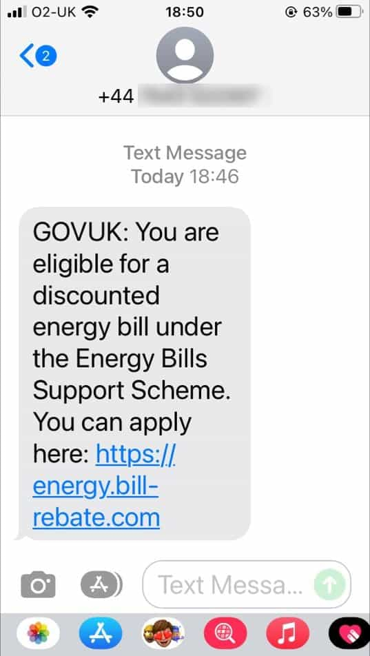 Energy Bill Rebate Scams Spread Via SMS And Email Graham Cluley