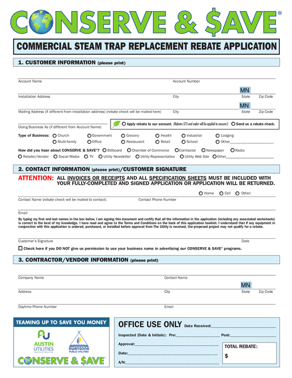 Fill Free Fillable Owatonna Public Utilities PDF Forms