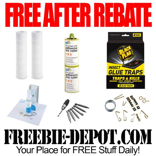 FREE AFTER REBATE Eyewear Care Kit Lint Rollers More FREE Water 