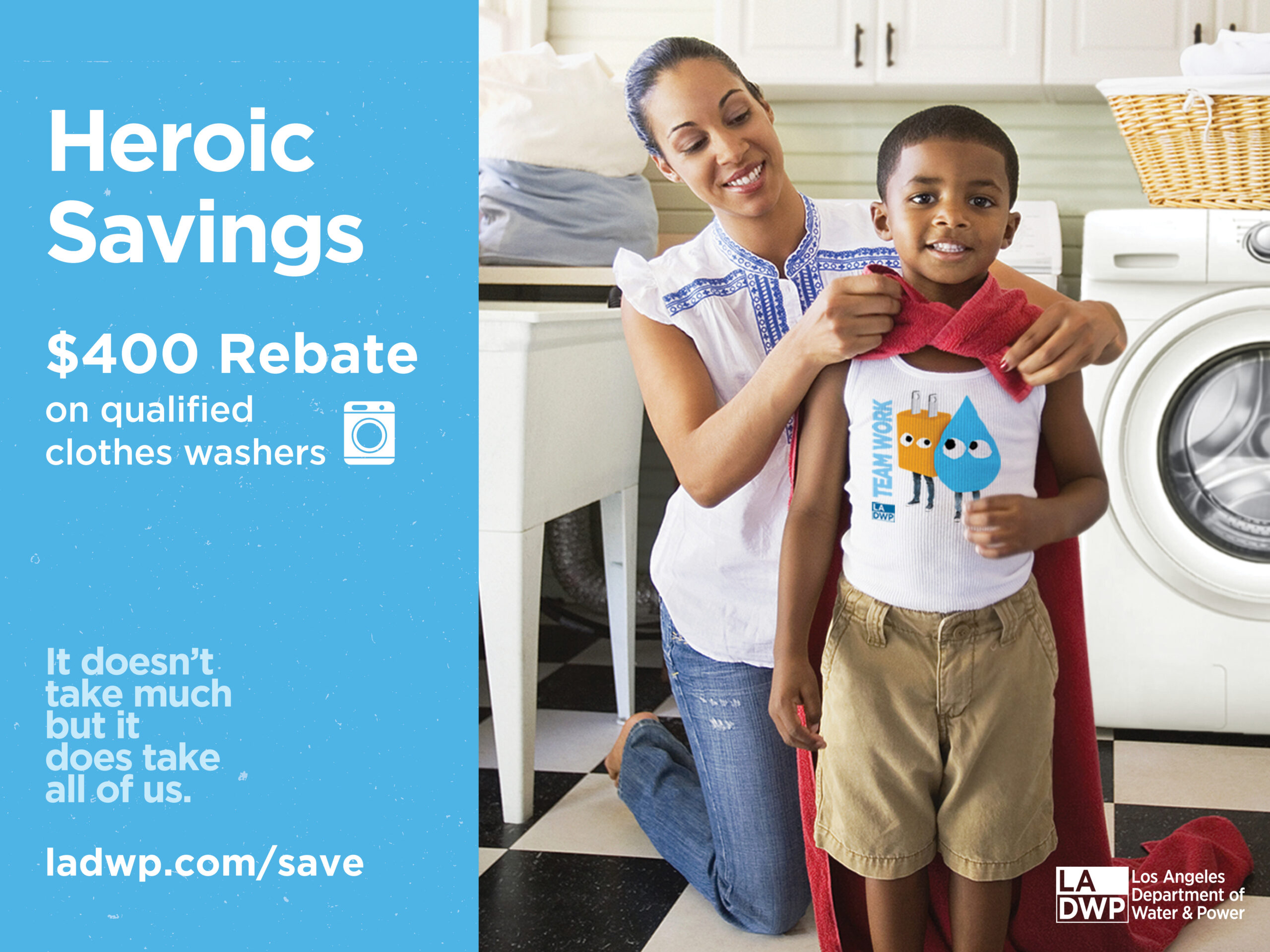 LADWP Increases Clothes Washer Rebate To 400 To Help Customers Achieve 