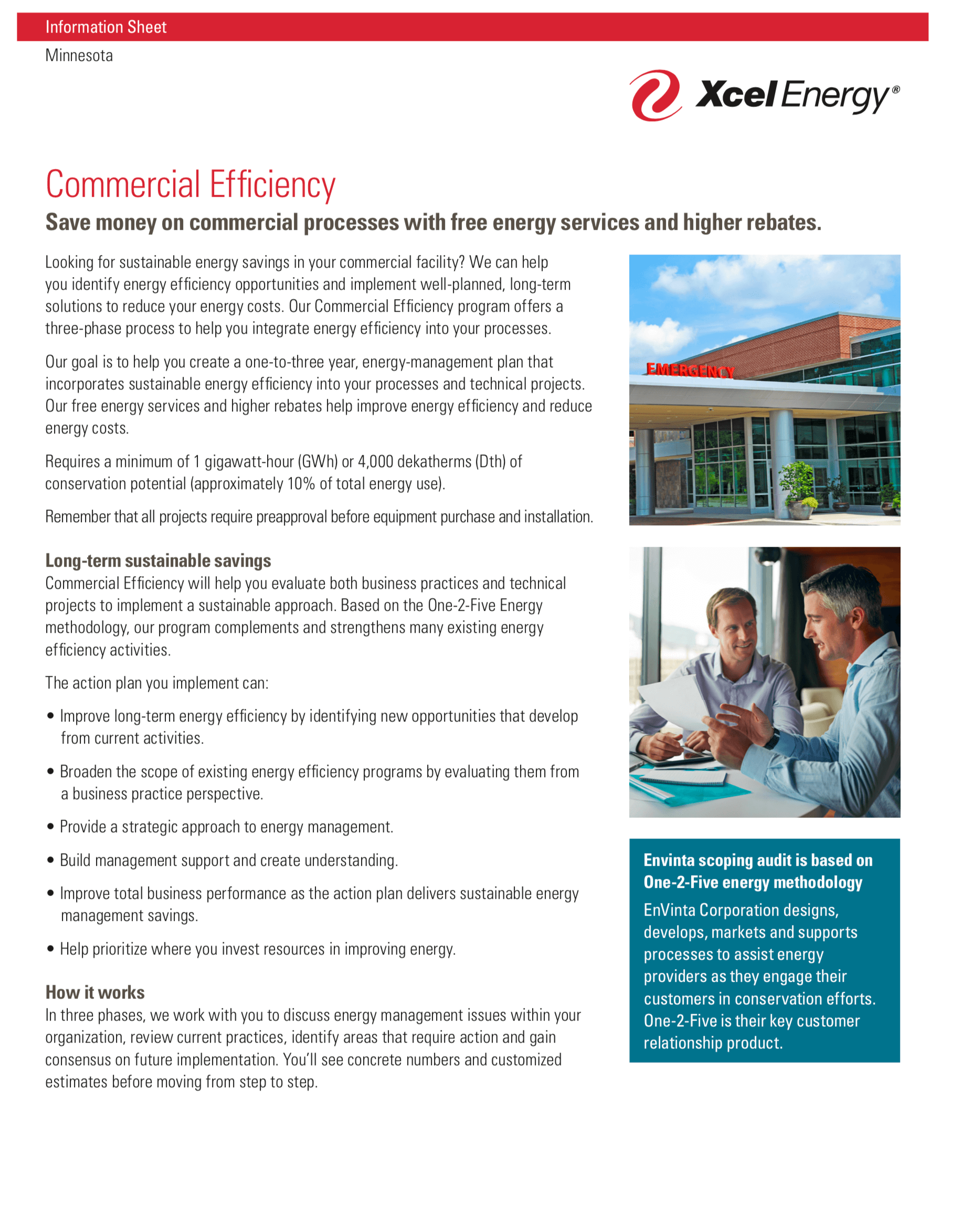 MN Xcel Energy Rebates Commercial Efficiency Helpful Tools Randahl 