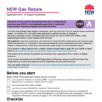 Nsw Gas Rebate Form Bottle Printable Rebate Form