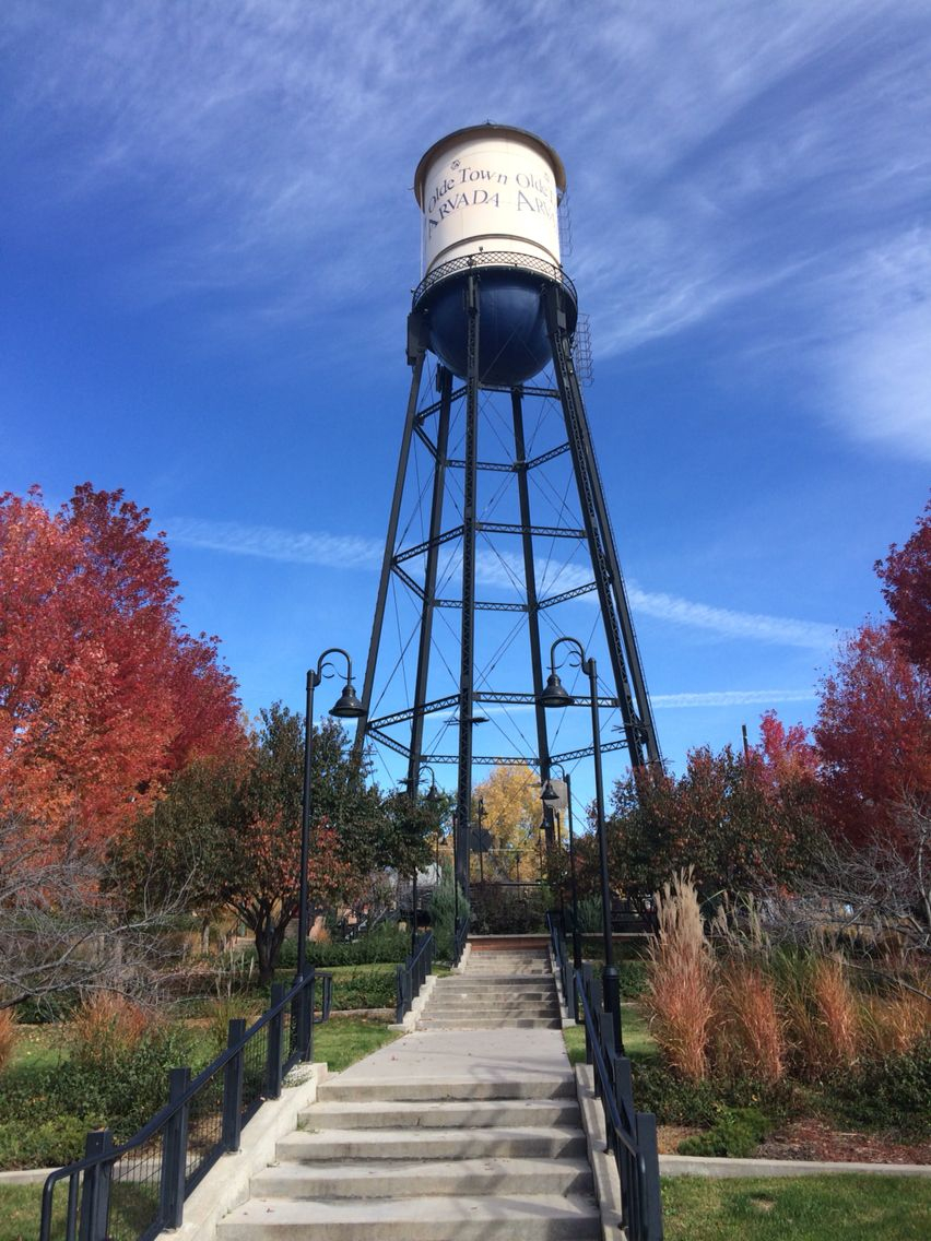  OldeTown Arvada Colorado watertower Water Tower Colorado Tower