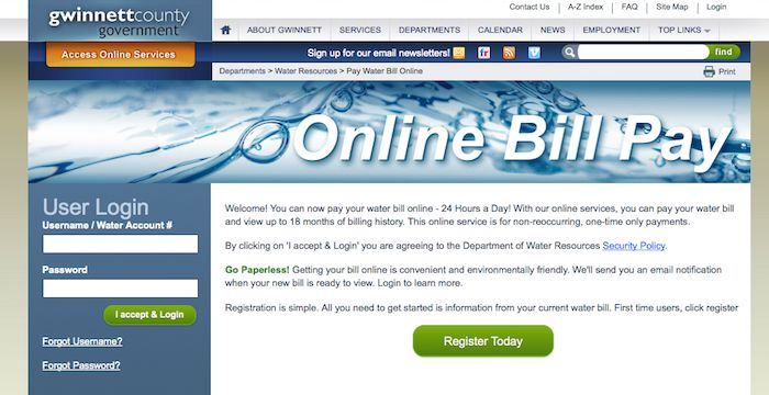 Pay Gwinnett County Water Bill Customer Service SavePaying