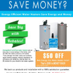 Promotions Rebates Water Heater Rescue And Plumbing Services Save