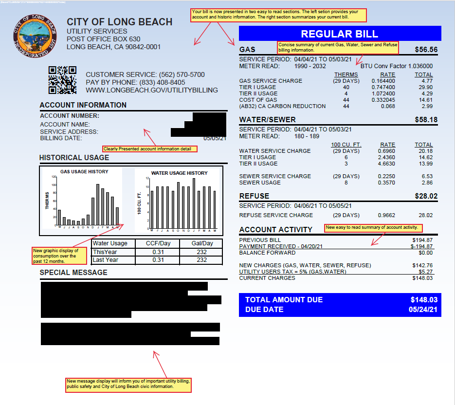 Understanding Your Bill Long Beach Water Department