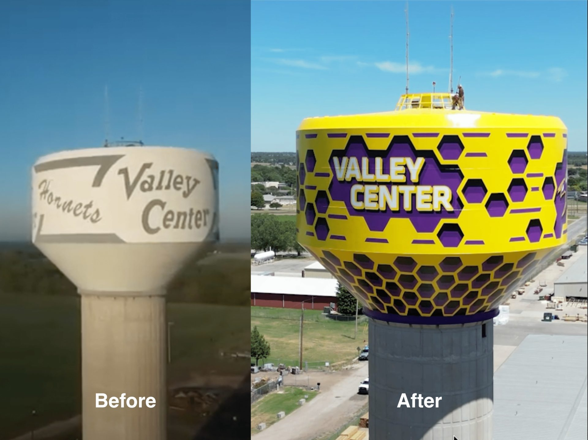 Valley Center Water Tower Restoration Using Tnemec Coating Products 